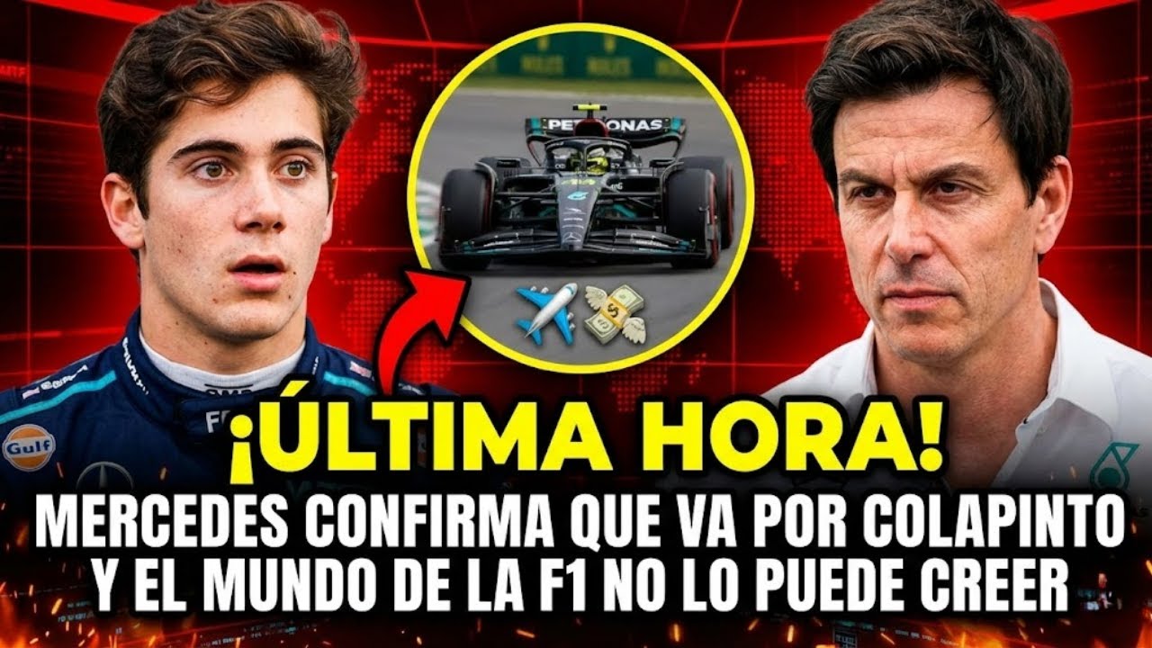 🚨🏎️ MEGACONTRATO SECRETO: TOTO WOLFF ROBA A FRANCO COLAPINTO PARA MERCEDES EN UN BOMBAZO TOTAL