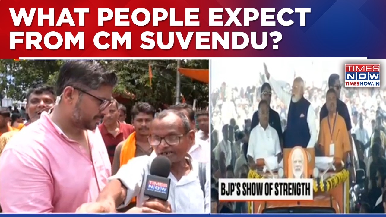 Public Reacts As Suvendu Adhikari Takes Oath As West Bengal Chief Minister | Times Now Ground Report