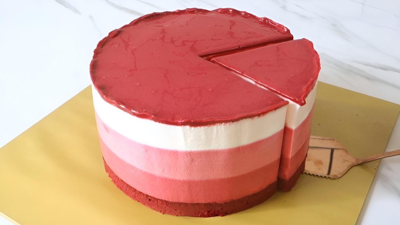 Triple Chocolate Mousse Cake | Red Velvet Mousse Cake Recipe | Red Velvet Cake Recipe