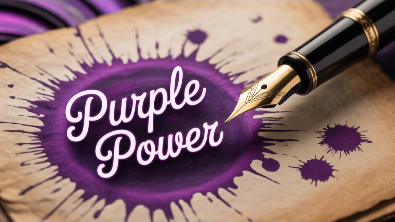 Purple Fountain Pen Ink Comparison – Diamine, Colorverse, Pennonia & More!