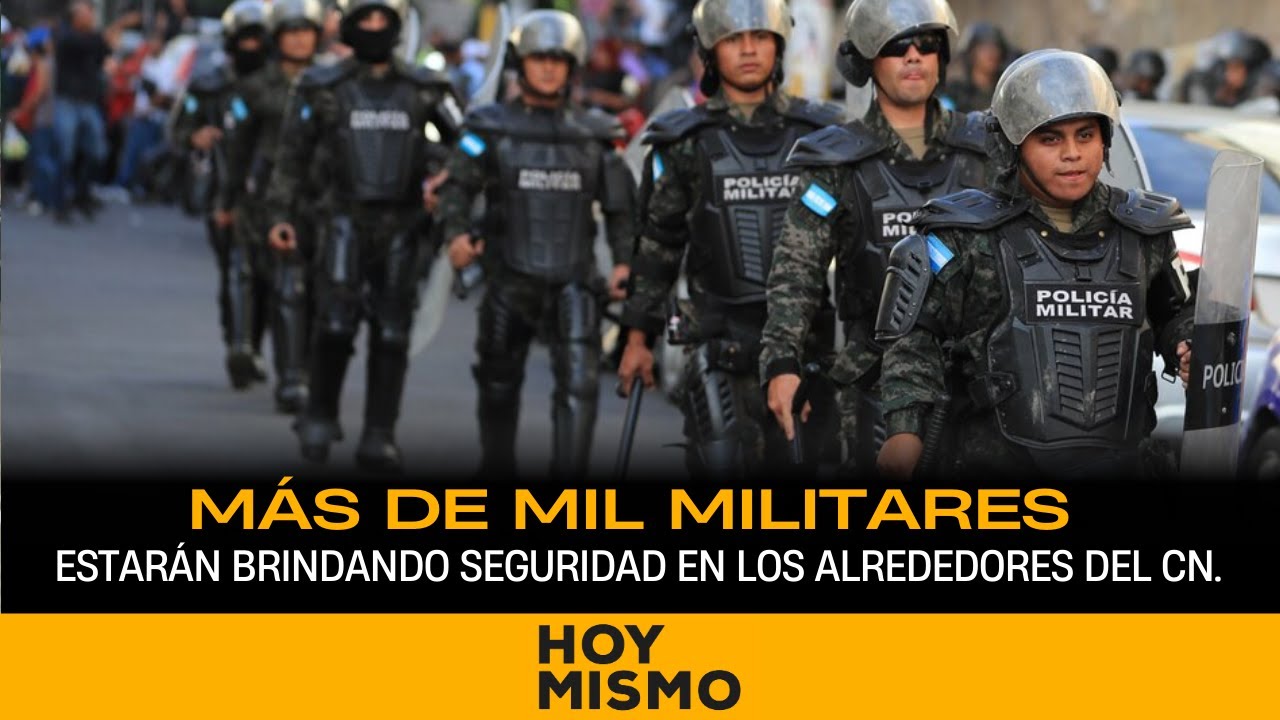 Más de mil militares estarán brindando seguridad en los alrededores del CN.