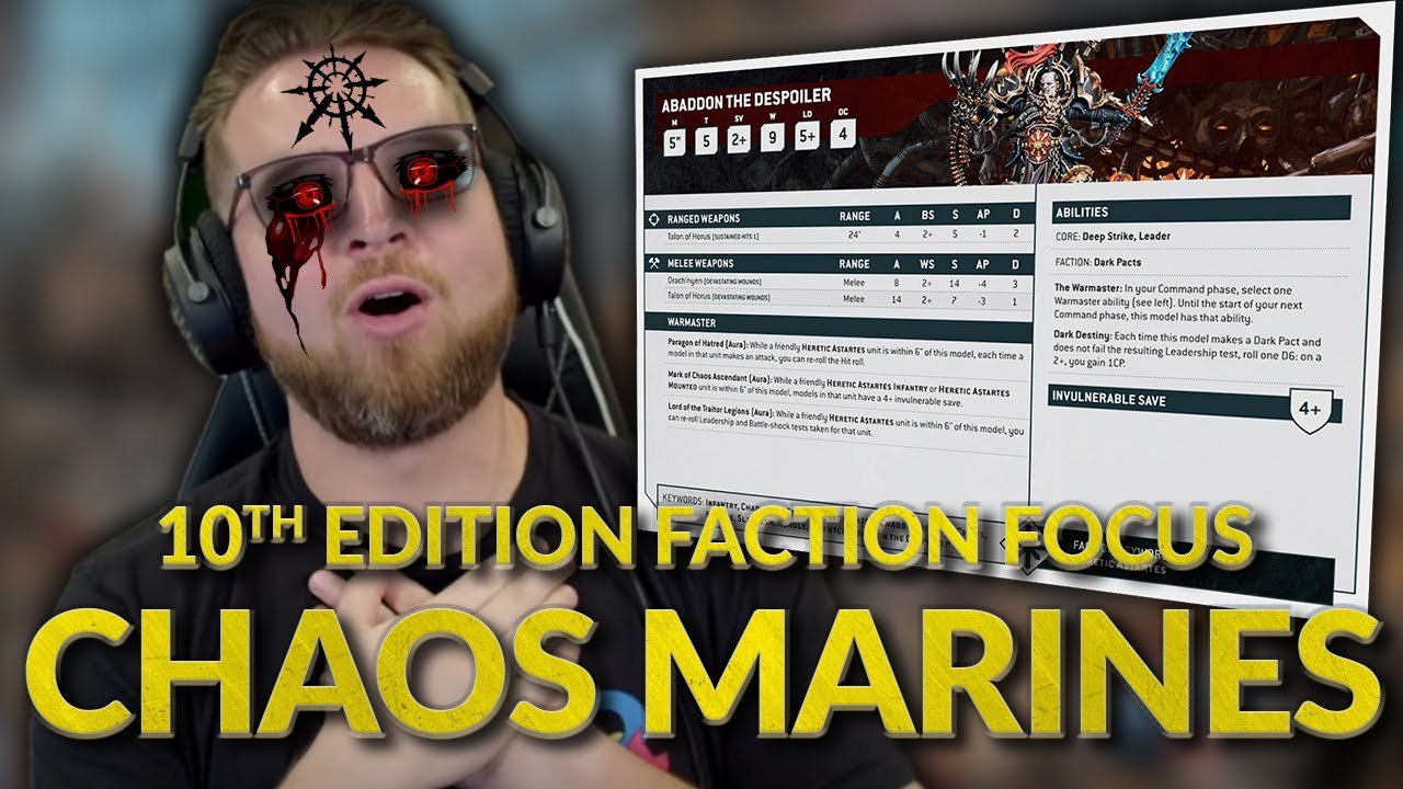 CHAOS SPACE MARINES - 10th Edition Faction Focus Breakdown with Bricky
