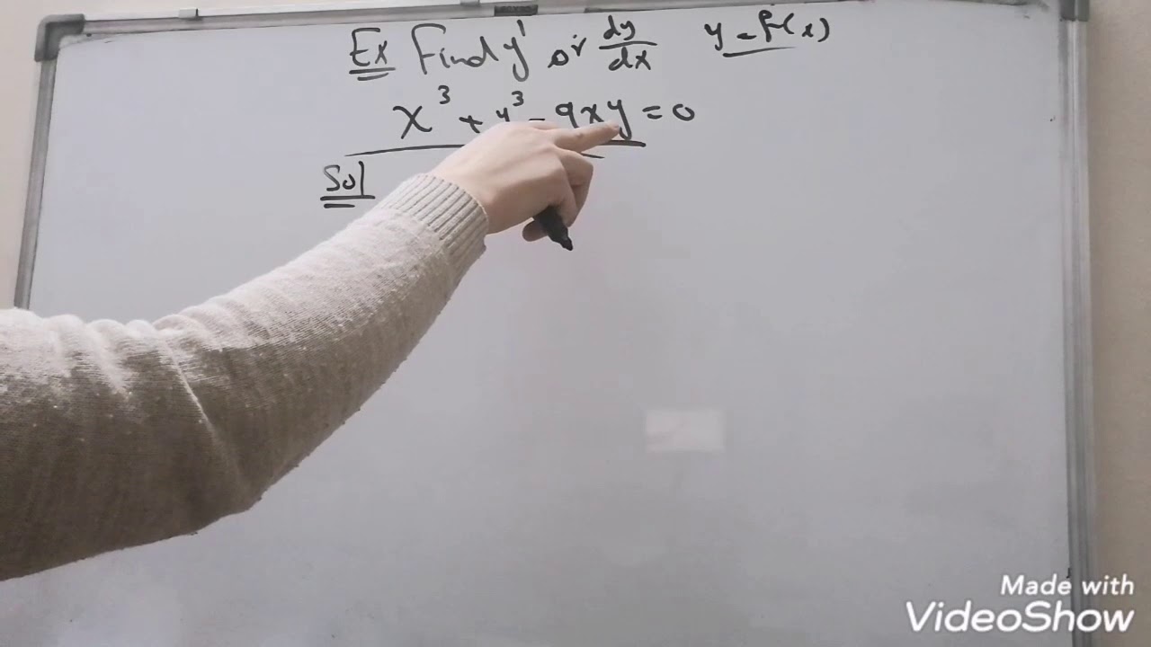 مرحلة أولى.. تفاضل و تكامل.. محاضرة ١١..الاشتقاق الضمني