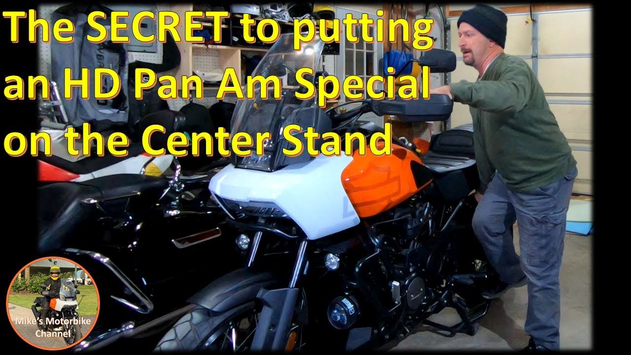 HD Pan America with ARH? Here's how to use the center stand.