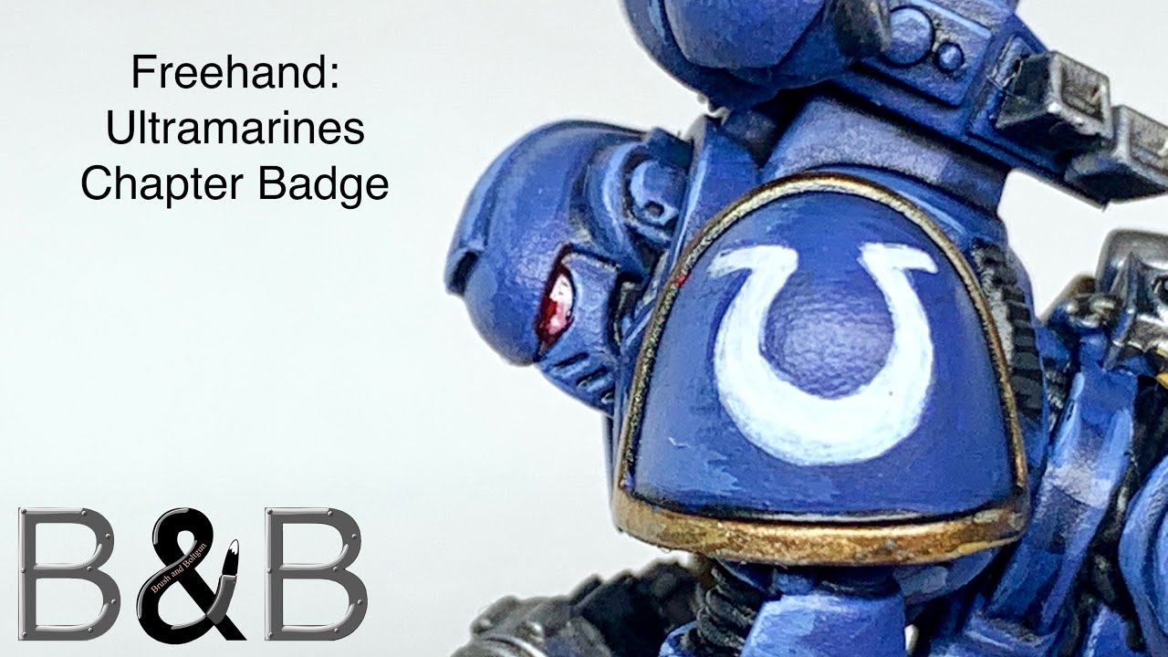 Freehand: How to paint an Ultramarines Chapter Badge