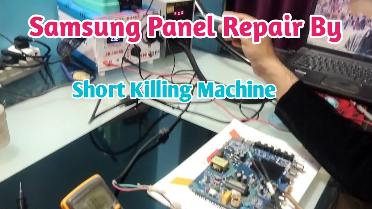 Samsung single cof Panel Short killing Proses | Panel Repair By Short killing Machine | Akai LED TV