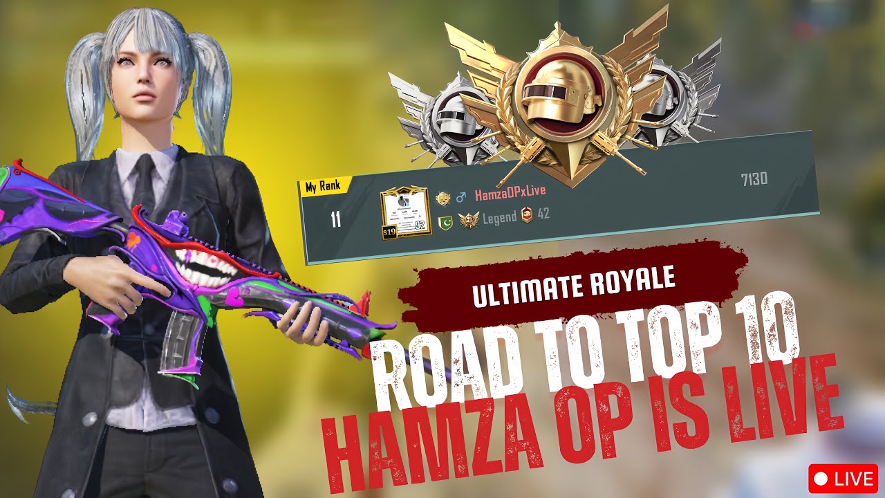 Road To Top 5 In Ultimate Royale Middle East | PUBG MOBILE | HamzaOP Is Live