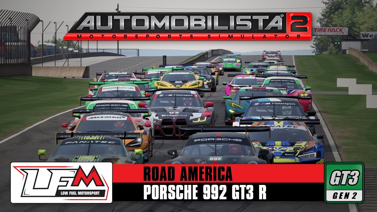 Automobilista 2 | Road America | Porsche 992 GT3 R (GT3 G2) | LFM