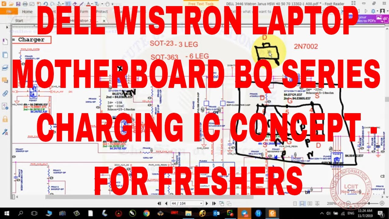 Dell Wistron Laptop Motherboard Bq Battery Charging ic Troubleshooting #lciit