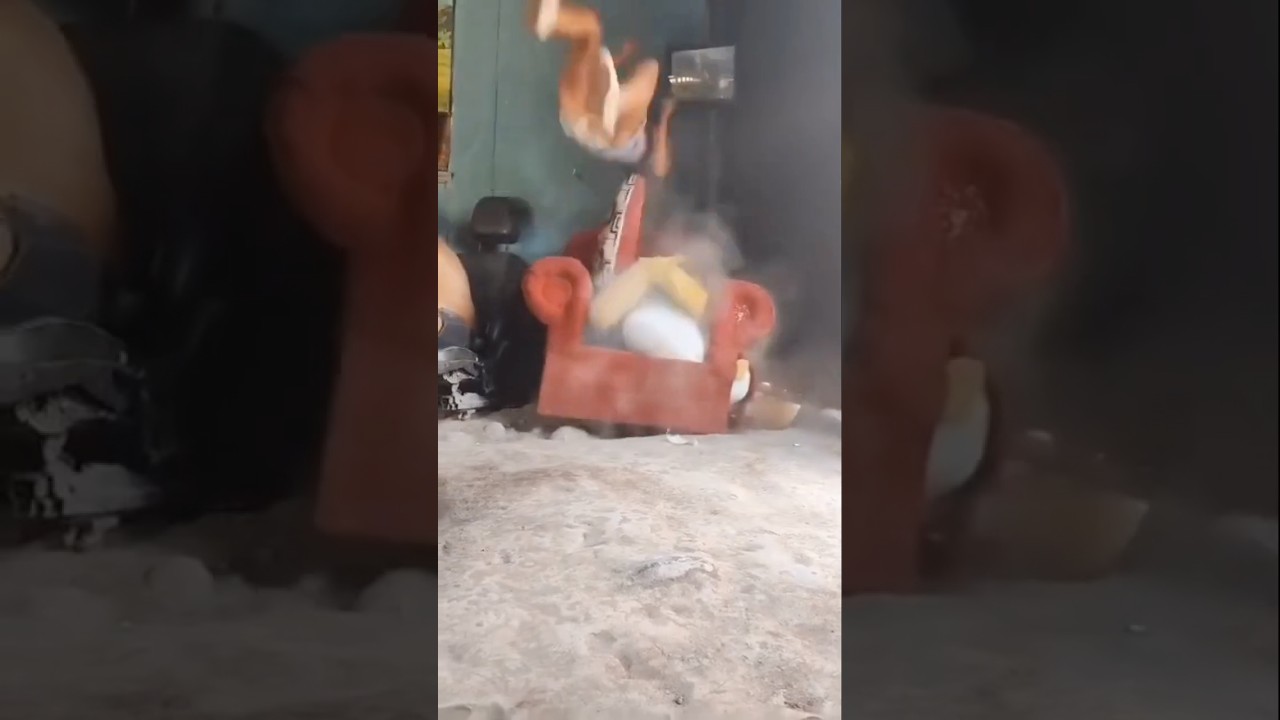 We Put an Airbag Under Her Chair&hellip; You Won&rsquo;t Believe What Happened!#shorts #shortsfeed#shortsviral