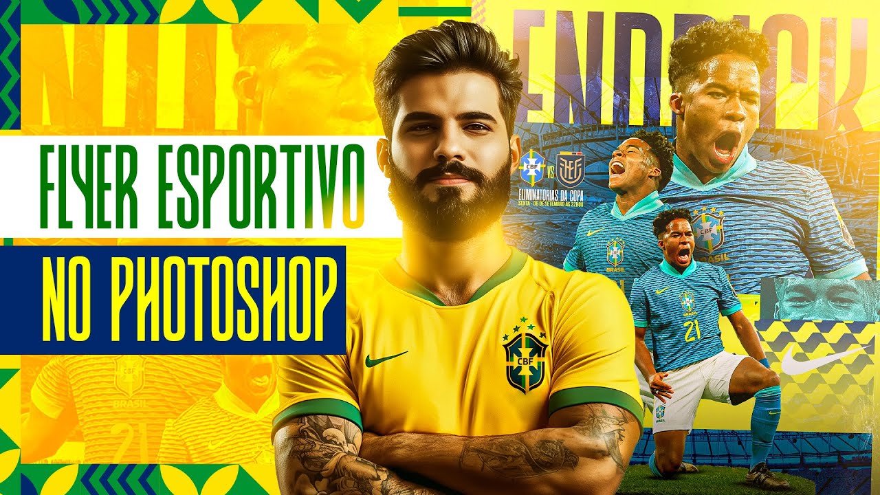 Como criar Flyer Esportivo INCRÍVEL no Photoshop