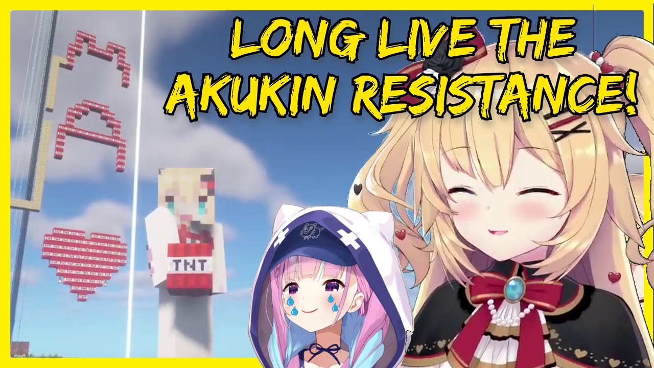 Haachama Attacks Minato Aqua's AKUKIN Underground Empire【Hololive/Eng Sub】