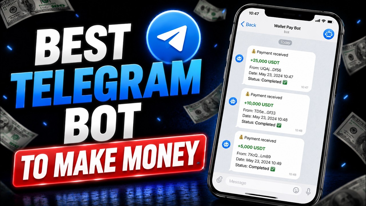 Лучший Telegram-бот для заработка в 2026 году 🔥 Этот секретный бот с искусственным интеллектом ге...