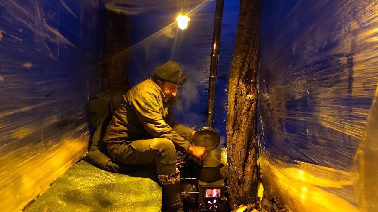 Extreme Wilderness Shelter: Digging Foundations and Building a Rustic Cabin