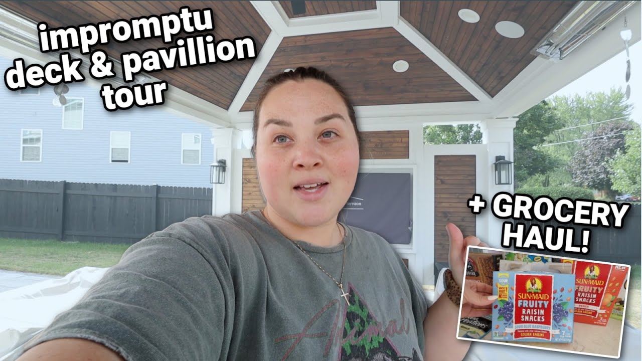 Big ol' Grocery Haul + Backyard Tour