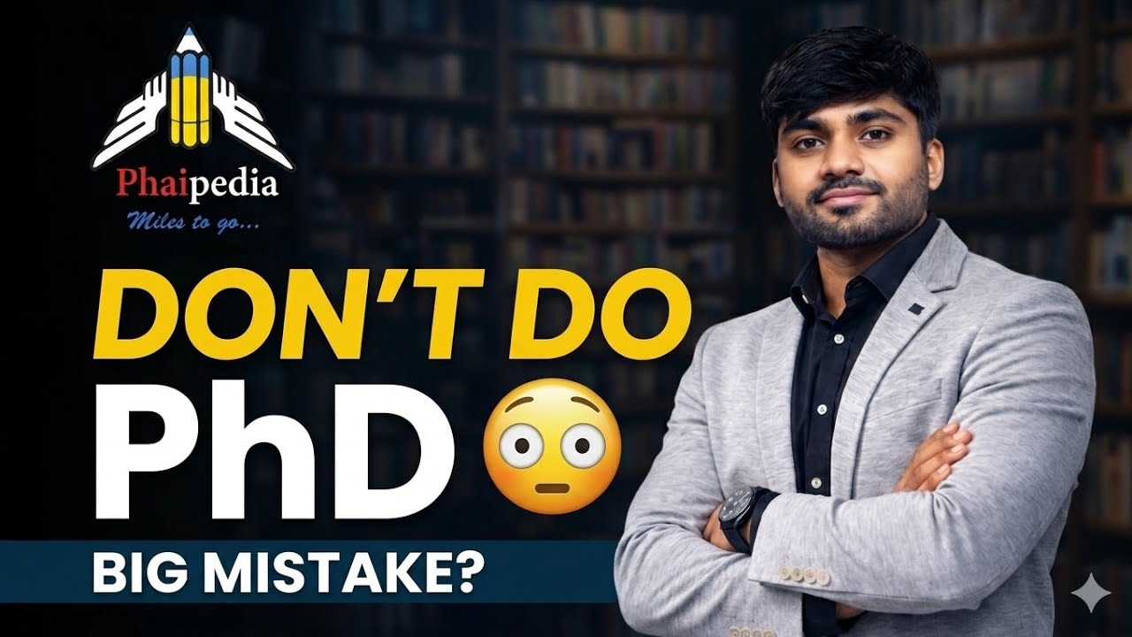 Before You Start a PhD, Watch This!🚨 Phaipedia  