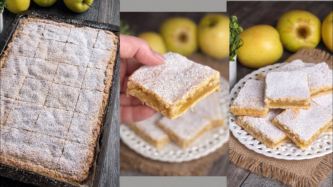 Se hai 3 mele e 1 uovo! fai questa famosa Torta! Fai questo dolce in 5 minuti. Quadrotti alle mele🍎🍏