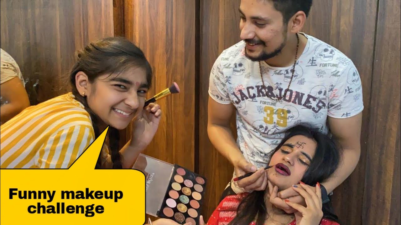 my funny makeup by Rajveerji 🤣|| Funny makeup challenge.