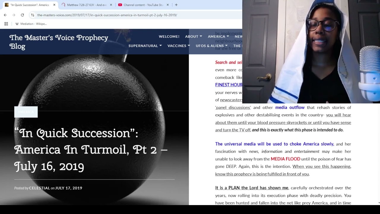 "In Quick Succession": America In Turmoil, Pt 2 - July 16, 2019