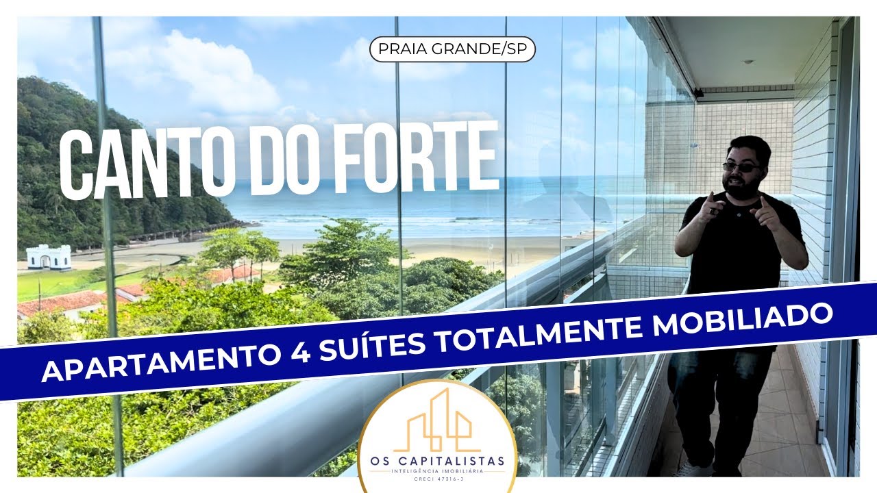 Porteira fechada | Apartamento 4 suítes no Canto do Forte