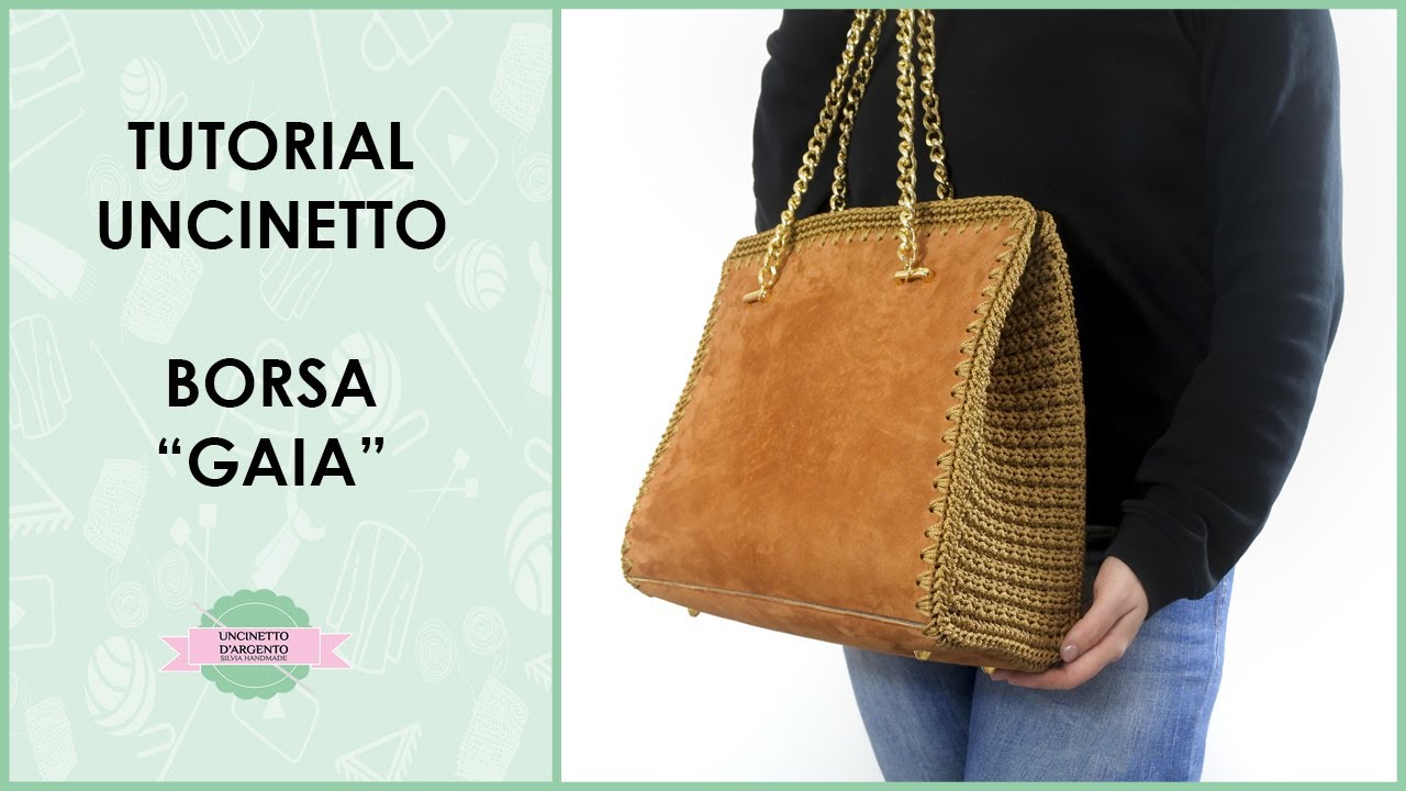 Tutorial uncinetto borsa "Gaia" | punto econocciolina |Uncinetto d'Argento