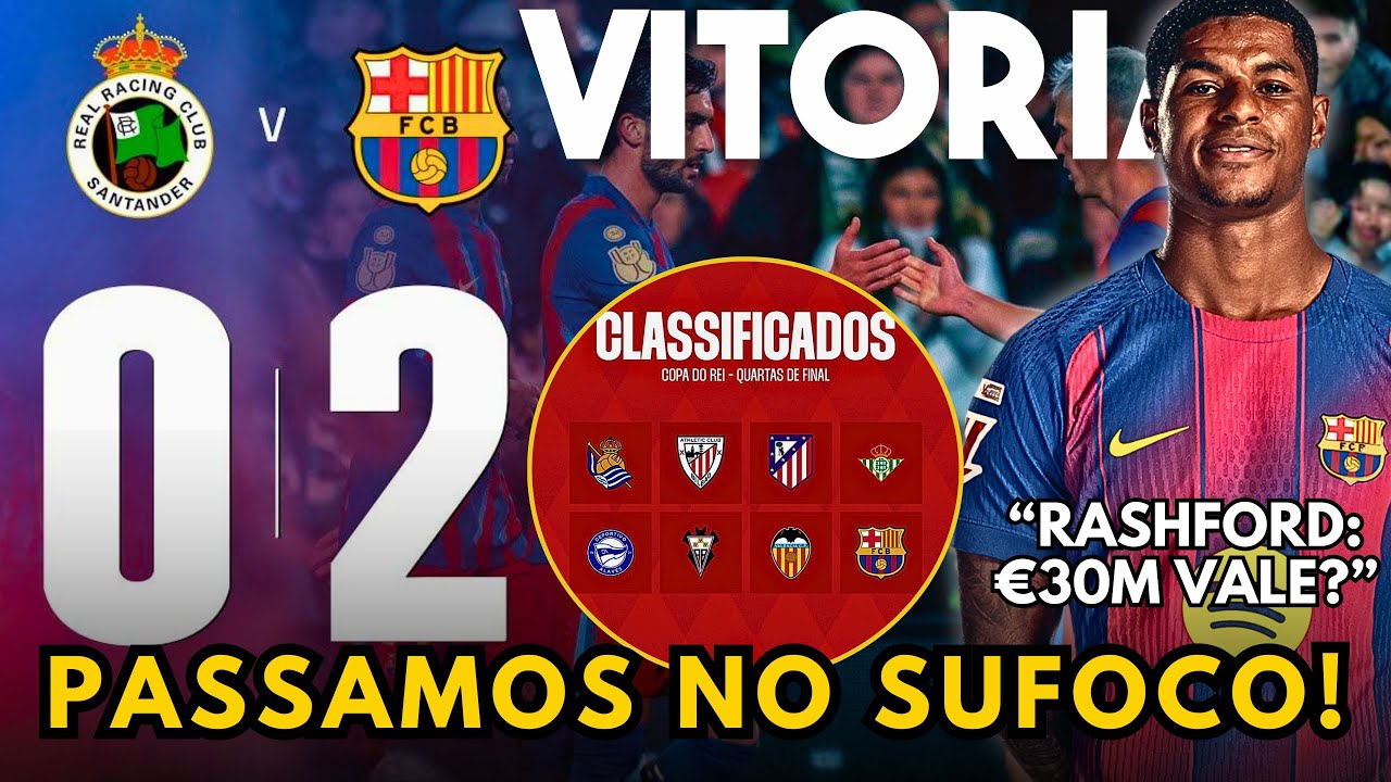 BARCELONA SOFRE, MAS AVANÇA NA COPA DO REI! LAMINE + JOAN GARCÍA SALVAM | RASHFORD VALE €30M?