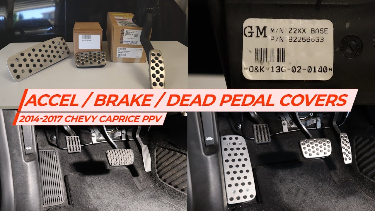 Chevy Caprice PPV - Aluminum Pedal Cover Installation