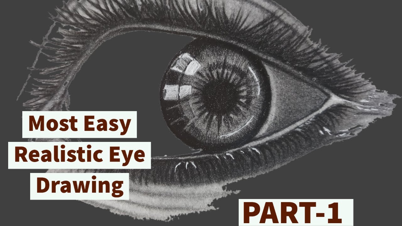 how to draw a realistic eyes step by step for beginners|Eye Drawing realistic|easy eye drawing|Eye