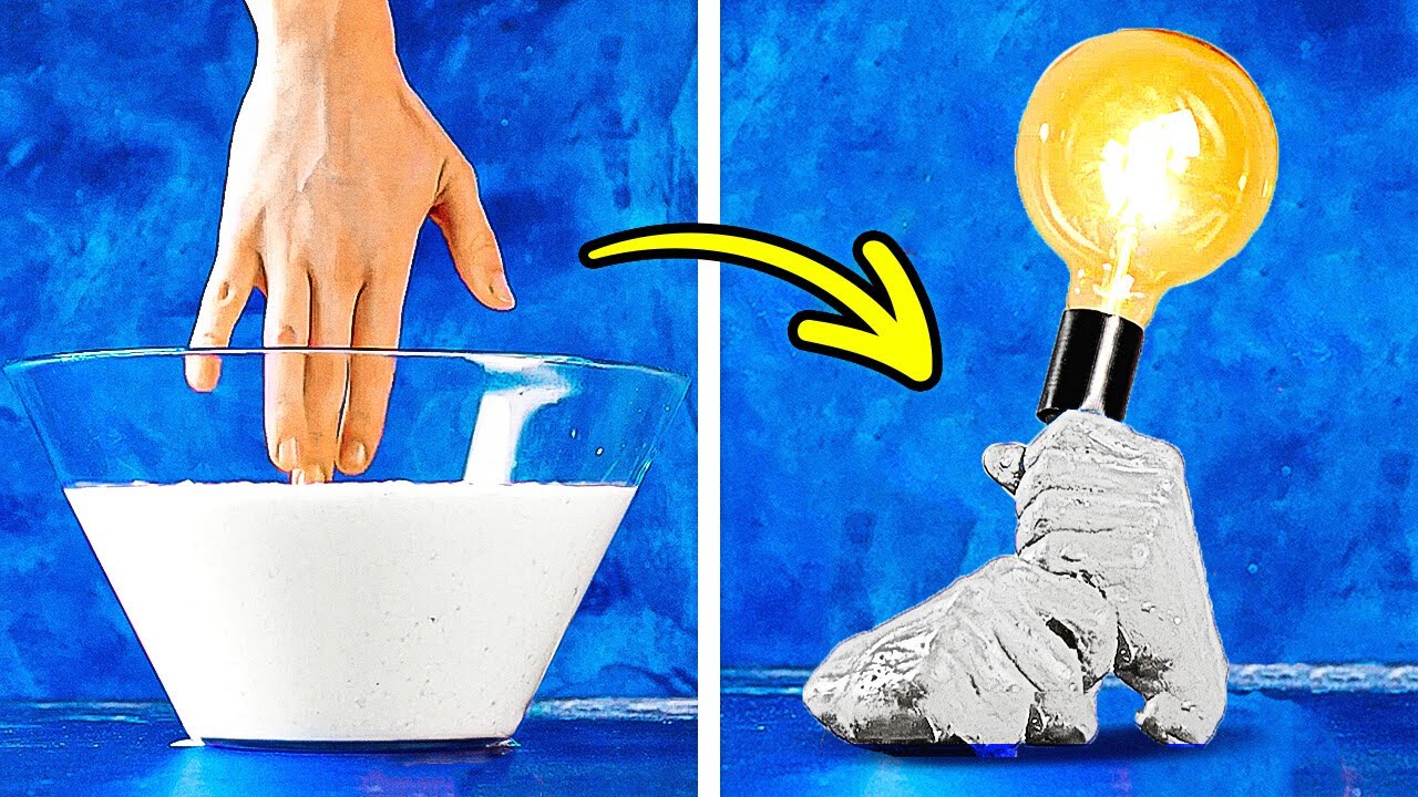 Home Decor Tutorials: DIY Cement And Gypsum Crafts