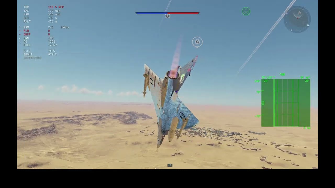 War Thunder | Air RB custom dogfight | Kfir C.10 vs Su-33