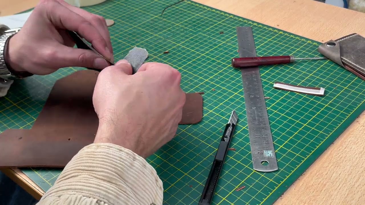 Making an ORIGAMI wallet. No stitches(How to) #diy #wallet #leathercraft #handmade