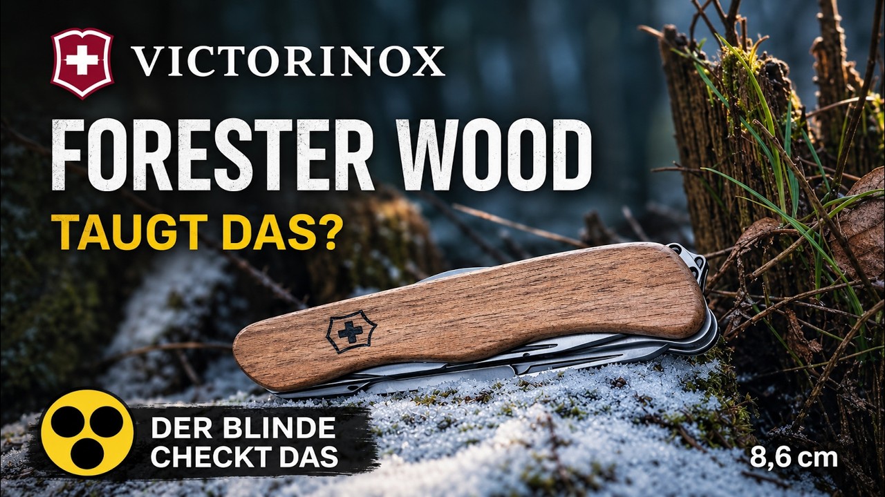 Victorinox Forester Wood durchs Anfassen erfährt er trotzdem sofort ob dieses Messer gut ist