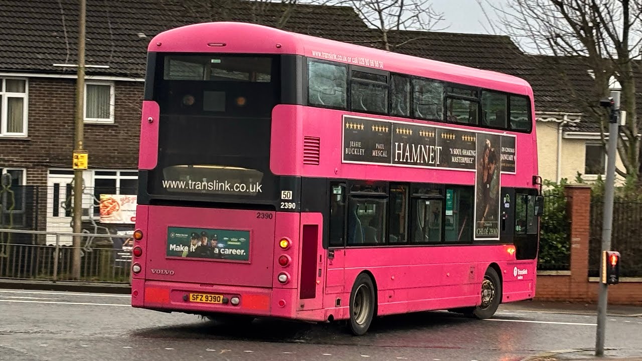 Translink Metro Volvo B5TL Gemini 3 2390 (SFZ 9390) - Route: G10d to Lagmore