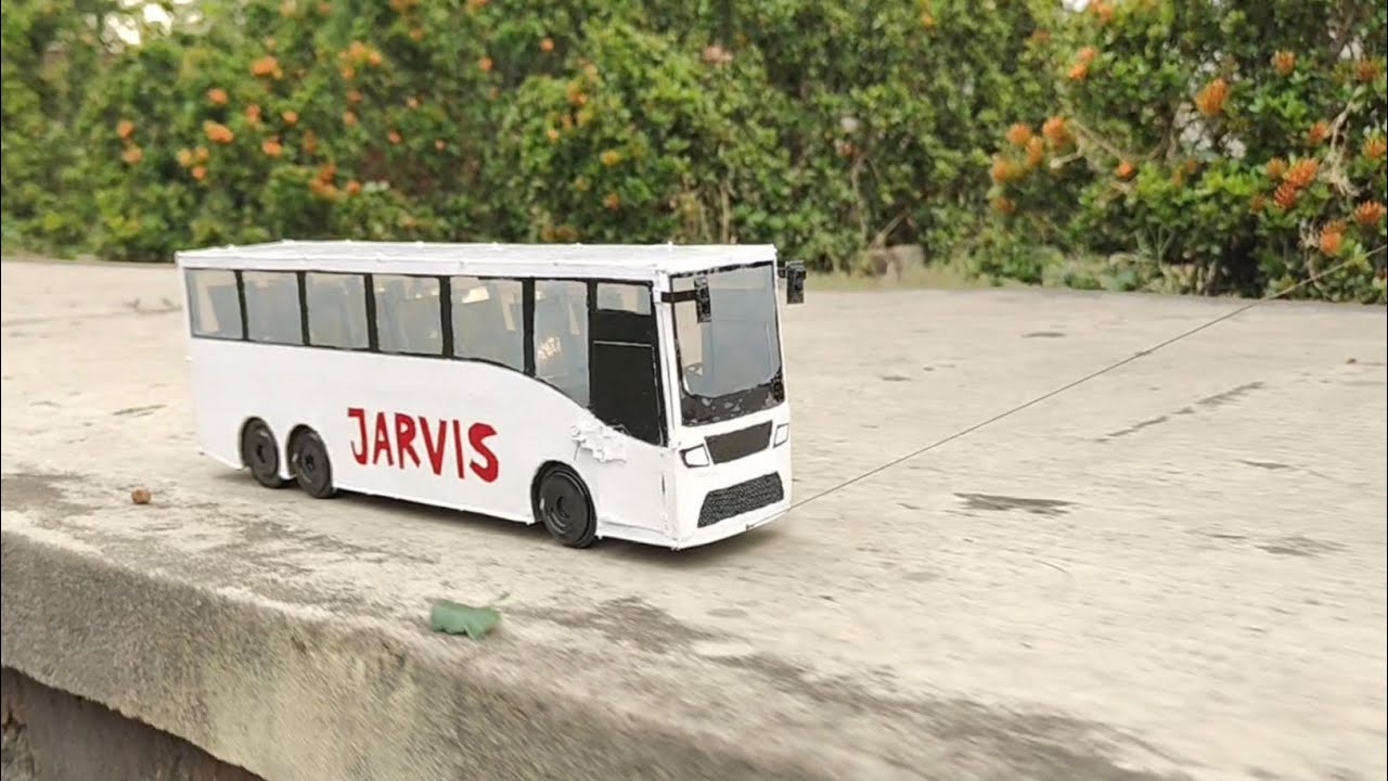 Tin Handicraft Bus Making (JARVIS) /No Electric Tools Used;Youtube video