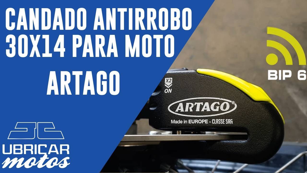 Candado antirrobo para moto 30x14 | Artago