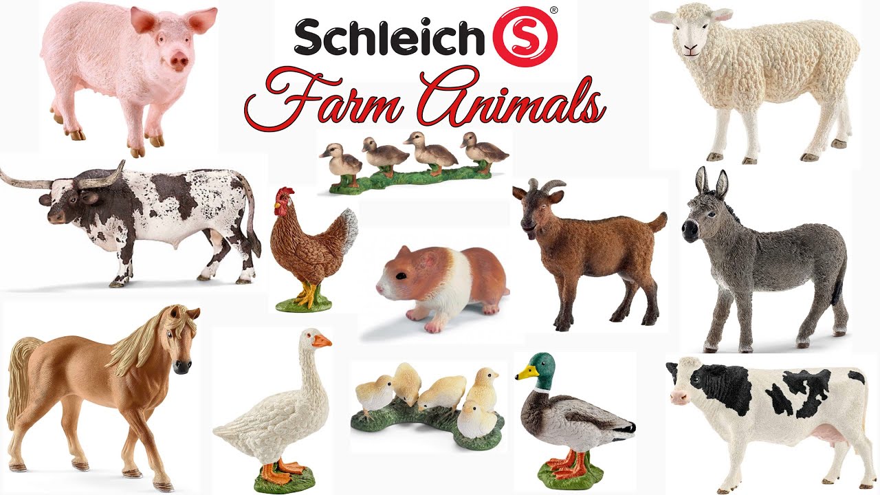 Schleich Farm Animals| 35 Animals | My Schleich Farm Collection | Animal Collection | Schleich 2020