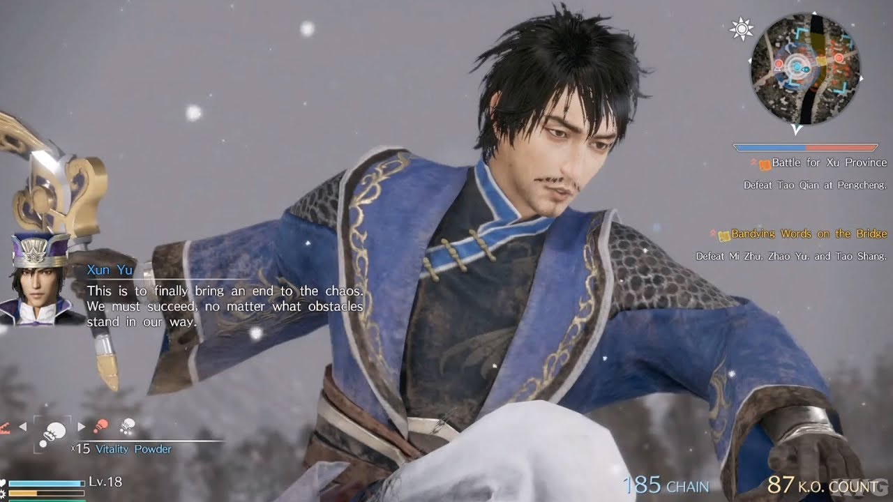 Dynasty Warriors 9 - Xun You - Open World Free Roam Gameplay (PS4 HD) [1080p60FPS]