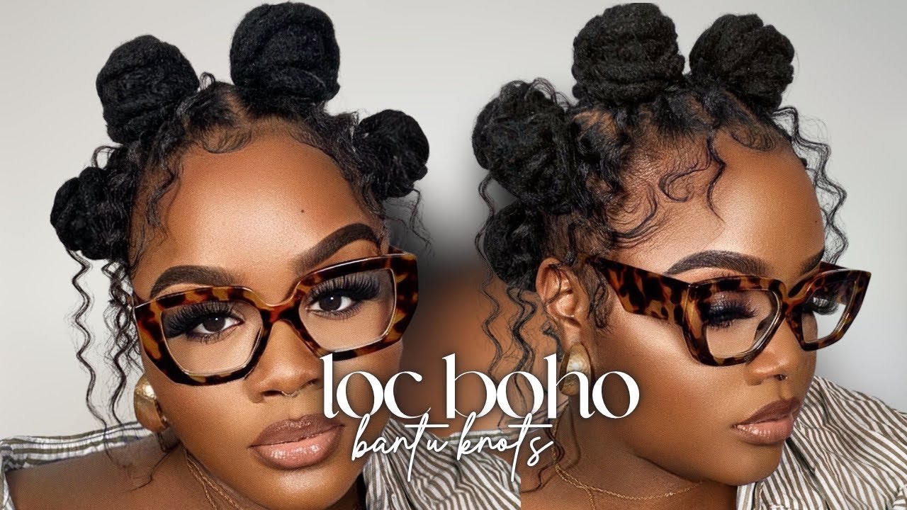 LOC TUTORIAL: Loc Boho Bantu Knots | IamJackieCymone