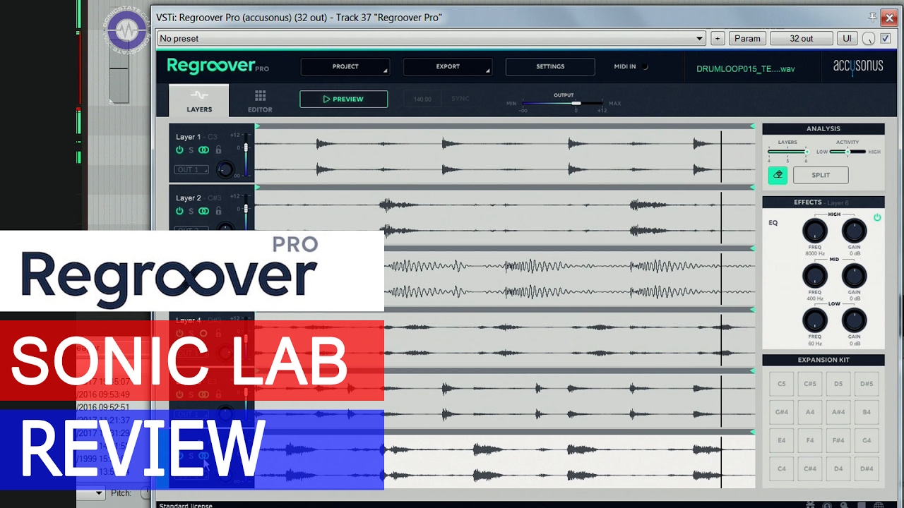 Accusonus Regroover Pro AI beat Machine