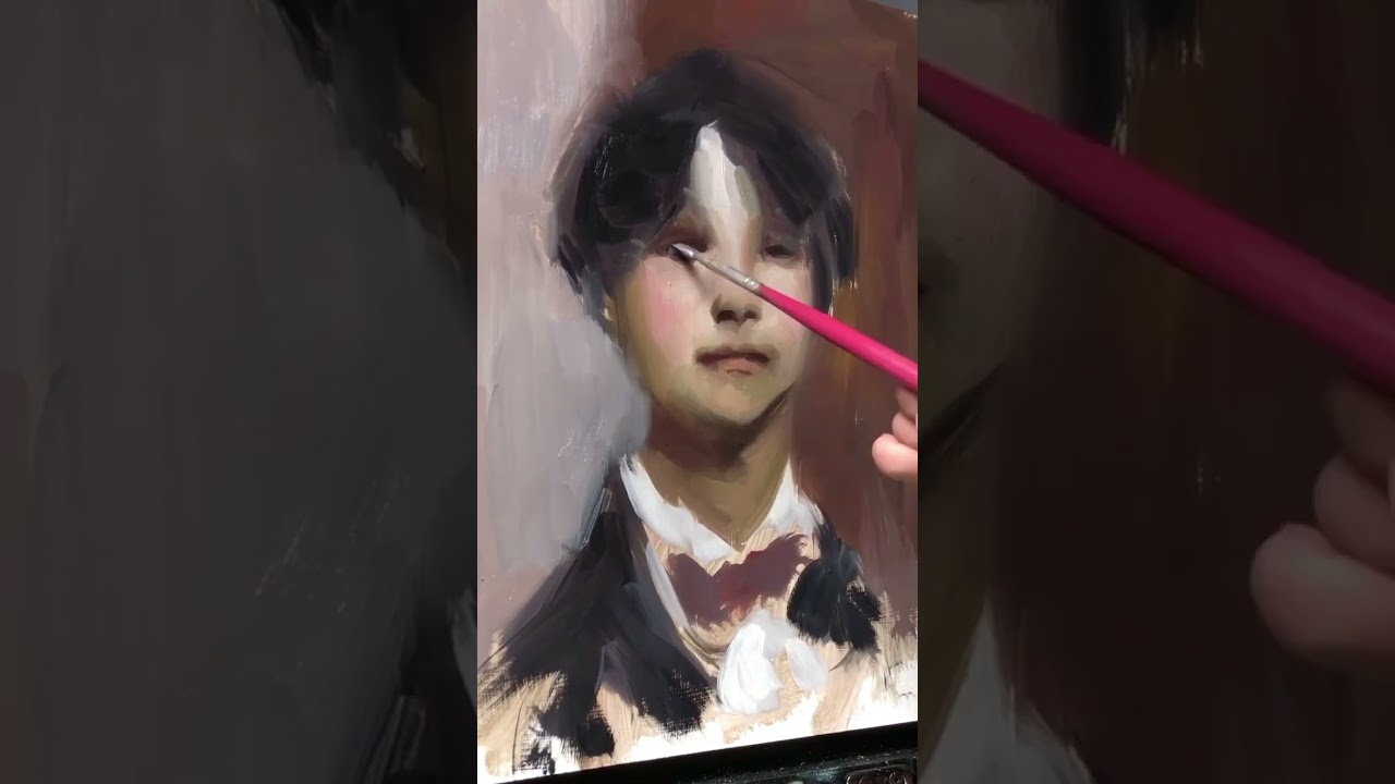 Oil painting study after John Singer Sargent #oilpainting #art #painting