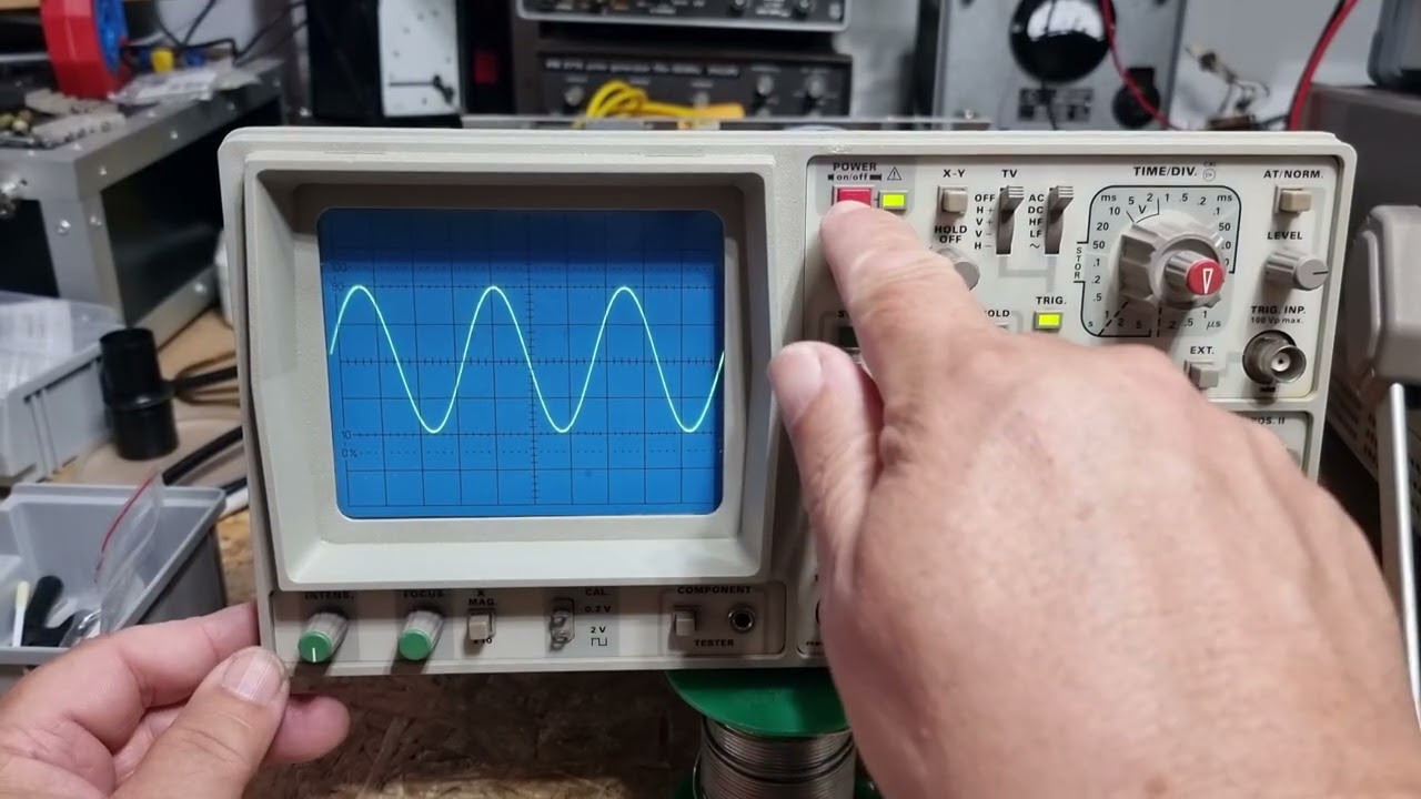 [201] Hameg HM205-3 Container Teil 5 Letzte Klebung und Lissajous Figuren