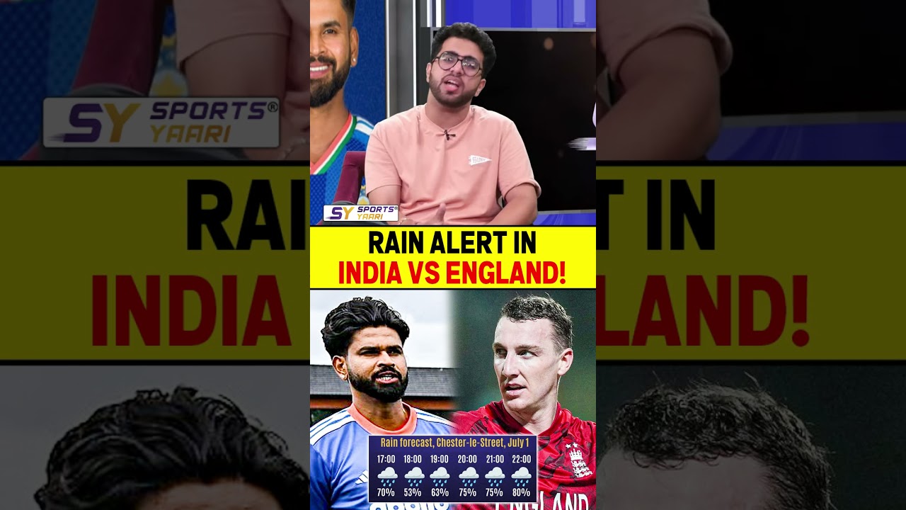 RAIN ALERT IN INDIA VS ENGLAND! #indvseng #shreyasiyer #harrybrook #weatherupdate #rain