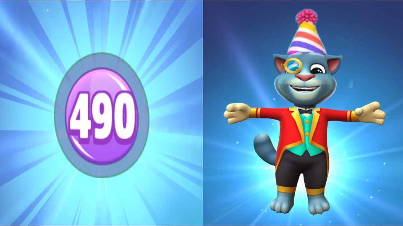 Happy Birthday Vs Tom Growth Up Level 487 Vs Level 490 | My Talking Tom 2 Vs My Talking Tom 2