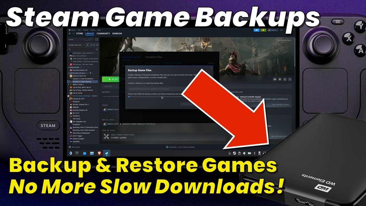 How Steam Game Backups Work (feat. Steam Deck)