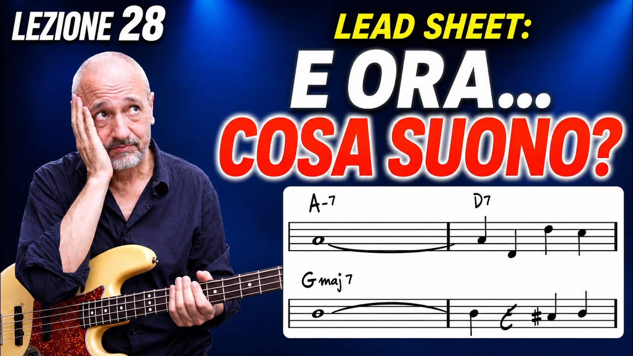 Come suonare il basso partendo solo dalle sigle degli accordi