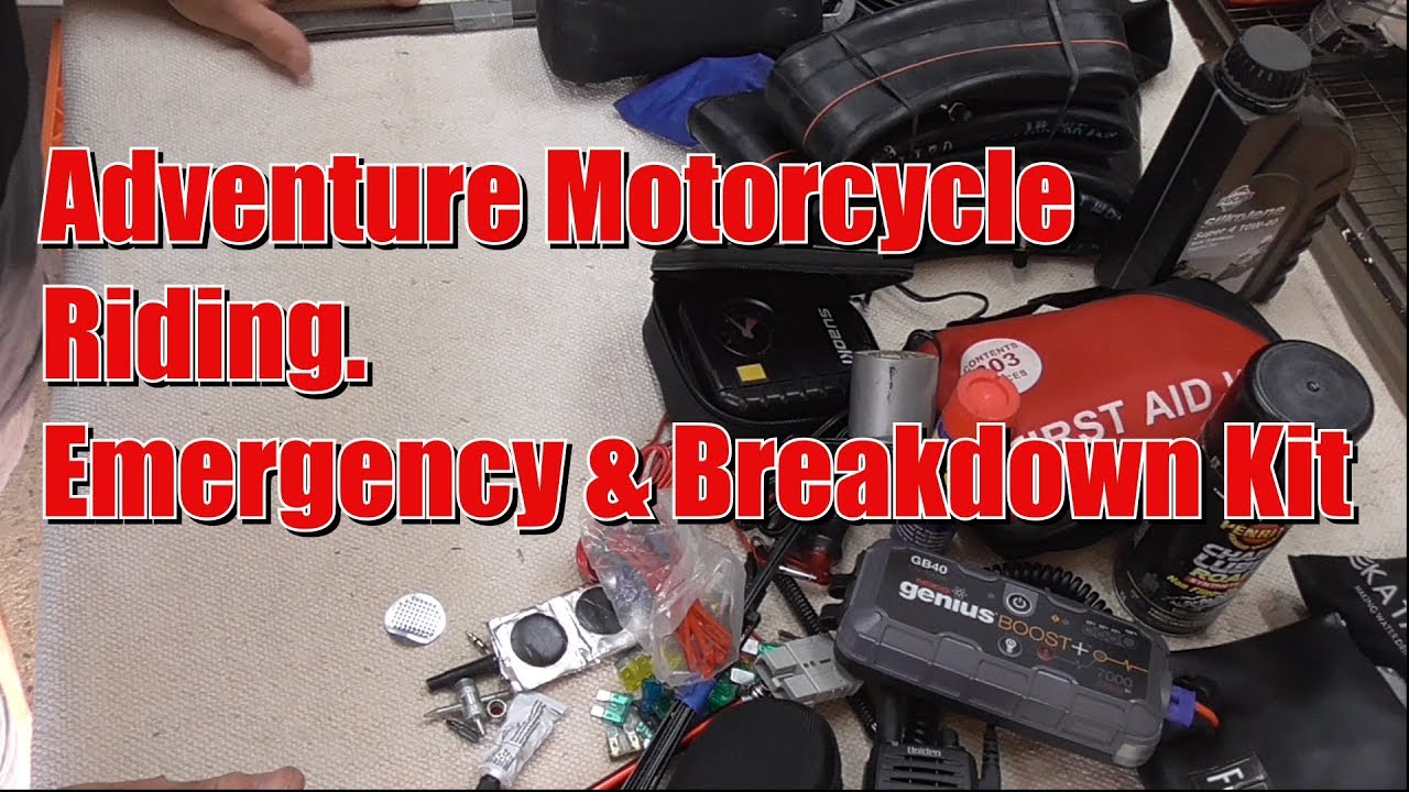 Motorcycle Adventure riding, Emergency & Breakdown Kit