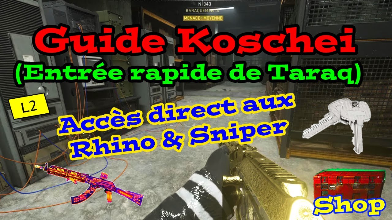 Entrée Taraq du Koschei! Où trouver les clés pour go direct au shop et aux boss! Plan coup de folie!
