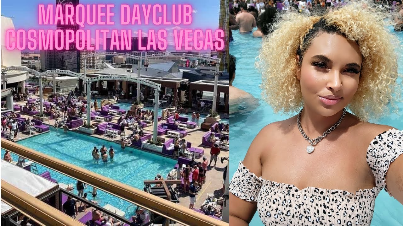 PACKED! MARQUEE DAYCLUB ~ Cosmopolitan ~ Las Vegas Strip ~ DJ Mustard