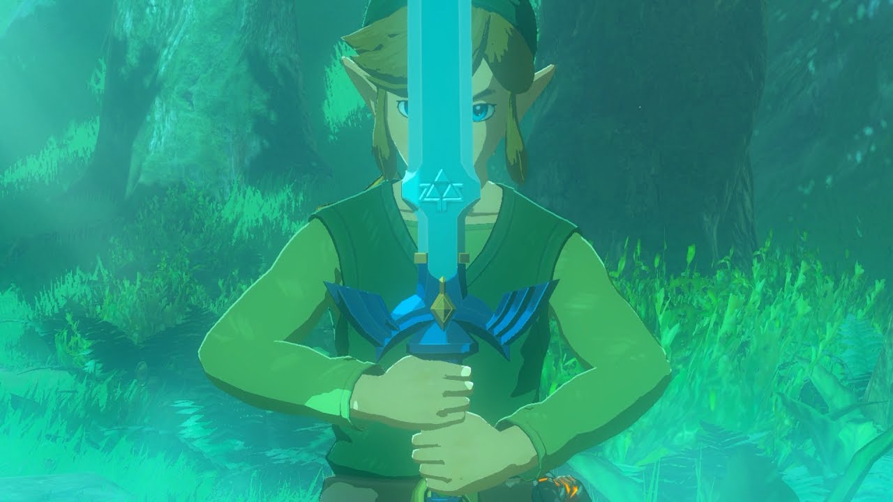 Zelda: BOTW (Wind Waker Link Pulls Out The Master Sword)