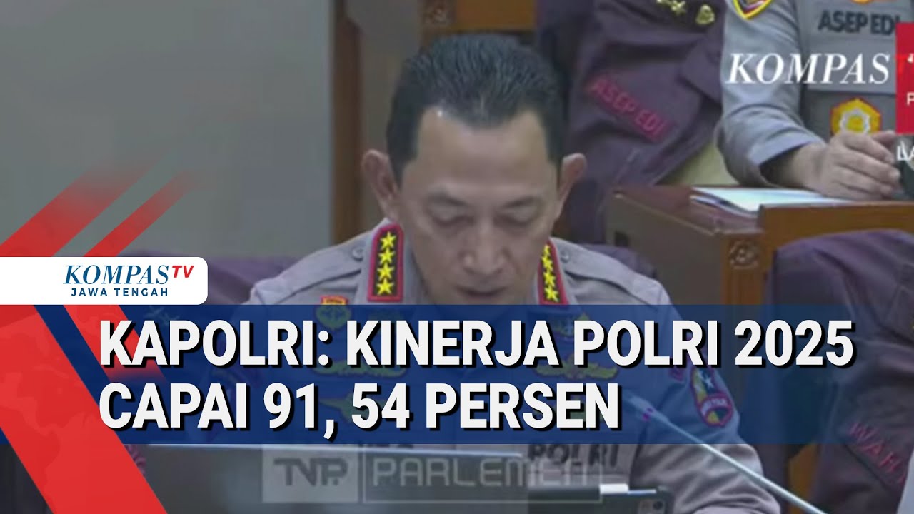 Kapolri: Kinerja Polri 2025 Capai 91, 54 Persen